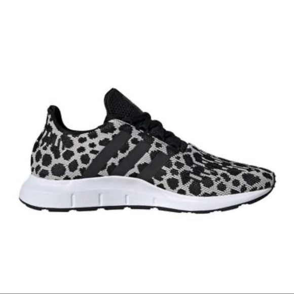 adidas Swift Run "Raw White/Black" Shoe Leopard - Picture 8 of 8